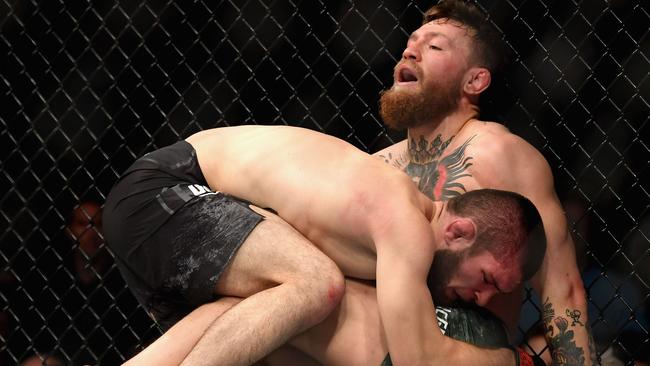 McGregor was no match for Khabib Nurmagomedov. Picture: AFP