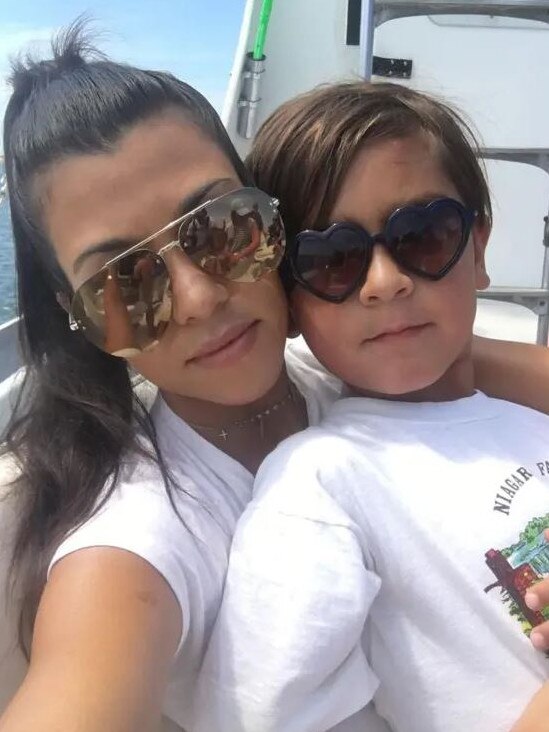 Kourtney Kardashian Barker revealed her son Mason hasn’t eaten McDonald’s fries in a year. Picture: Instagram