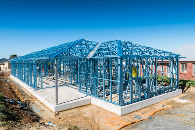 Maxispan steel frame house