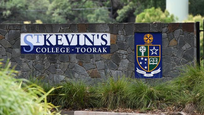St Kevin’s College said it is fully committed to supporting its students. Picture: Erik Anderson/AAP