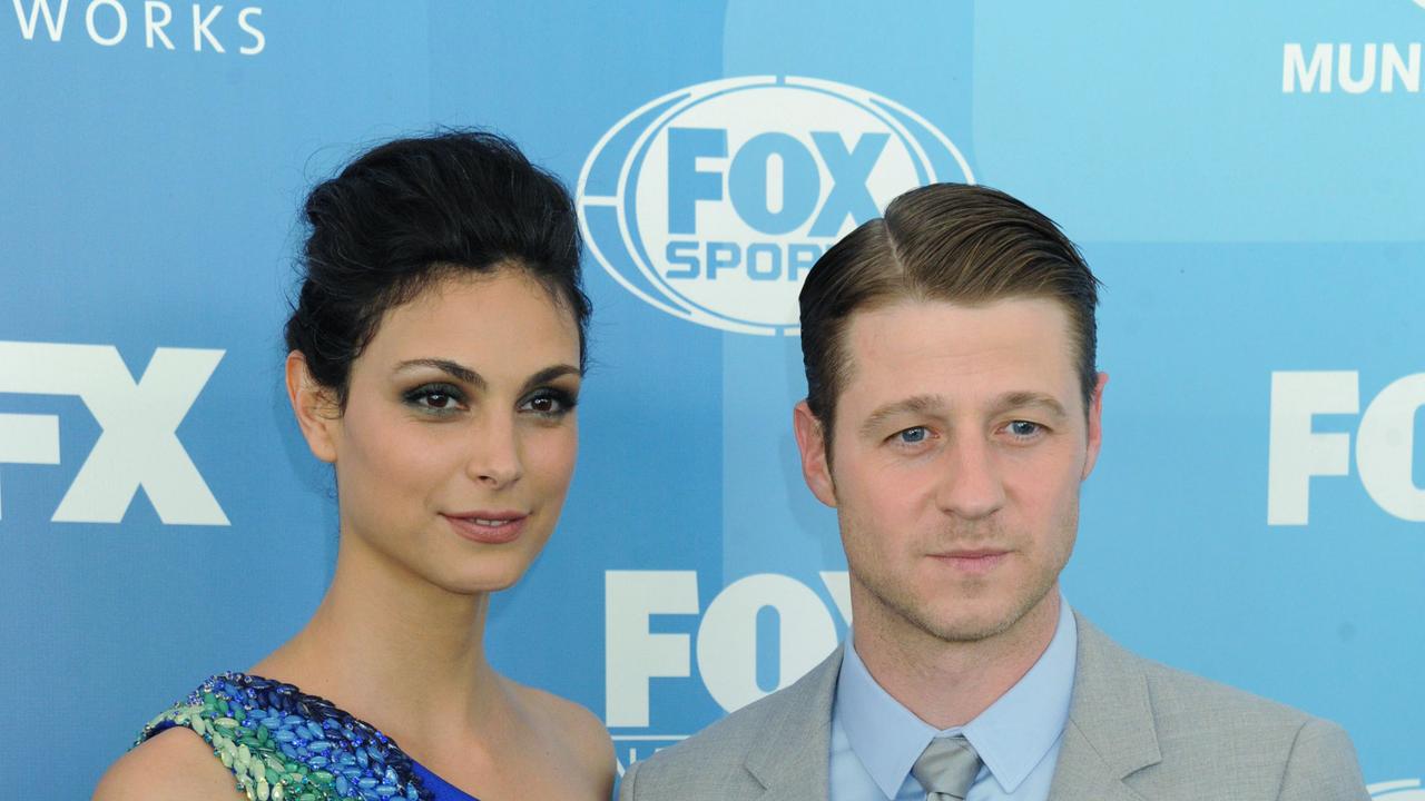 Morena Baccarin and her husband Benjamin McKenzie. Picture: Rex Features/Splash News