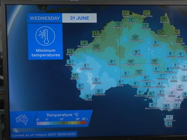 Austrlia is set to freeze through its coldest conditions in years, Picture: BOM