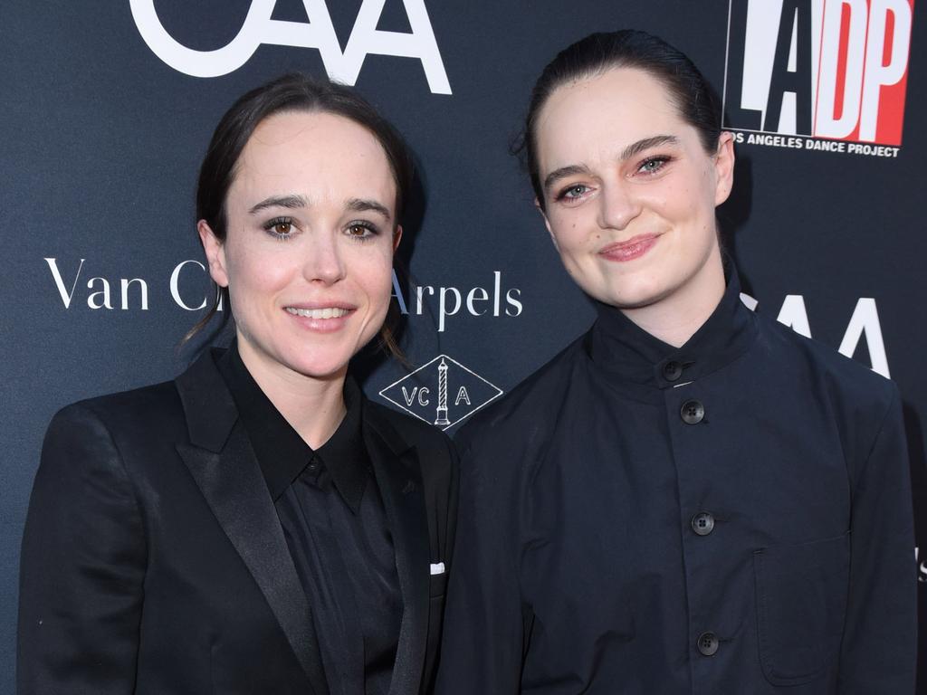 Actor Elliot Page with ex-wife Emma Portner. Picture: Vivien Killilea/Getty Images for L.A. Dance Project