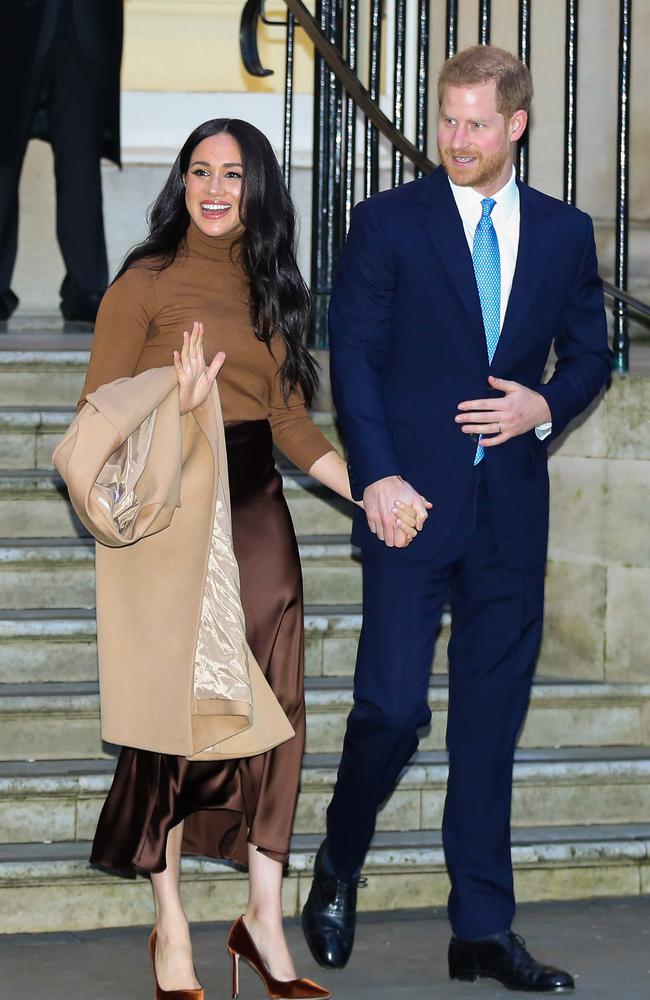 The couple’s first official visit of 2020 was to Canada House in London last week. Picture: Matrix