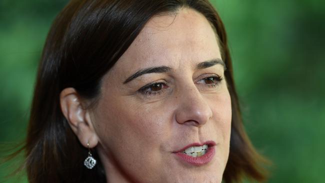 Opposition Leader Deb Frecklington has continued to attack Bailey over the email use this week. Picture: AAP/Dan Peled