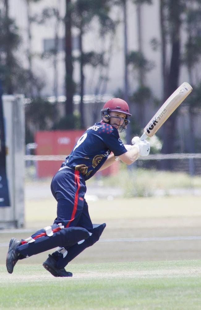 Maroochydore Swans cricket captain Blaine Schloss. Mitchell Ensby