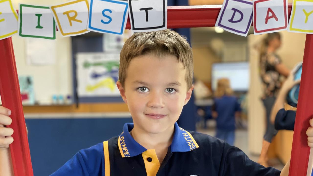 Jack Allen – Gympie South State School prep students on first day, Monday January 22, 2024.