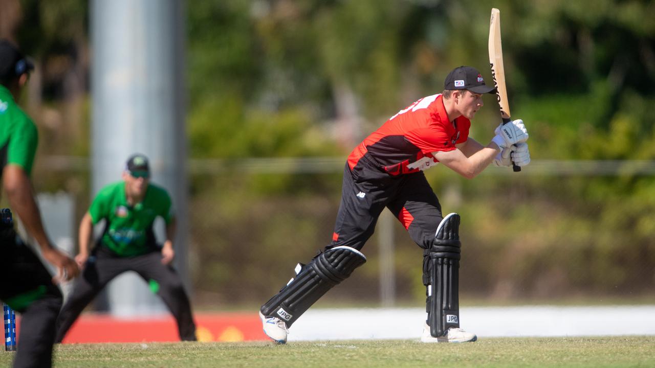 Talented all-rounder Hayden Kerr plays a defensive stroke. Picture: Che Chorley