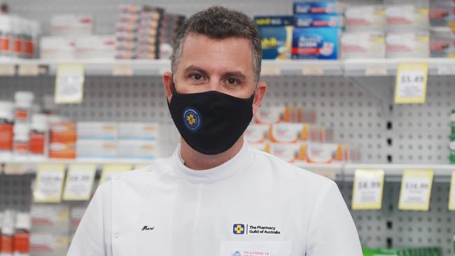 Pharmacy Guild of Australia national president Trent Two­mey says the research showed how concern over the cost of health was up significantly since the beginning of the year. Picture: Brendan Radke