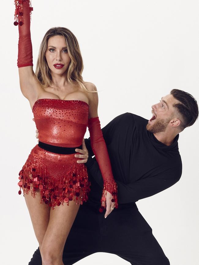 Chloe Lattanzi with dance partner Gustavo Viglio. Picture: Ten