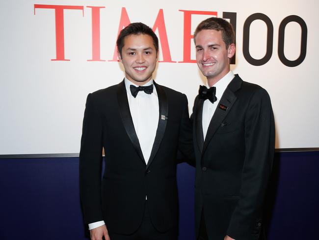 Bobby Murphy and Evan Spiegel declined to sell Snapchat to Facebook. Picture: Jemal Countess