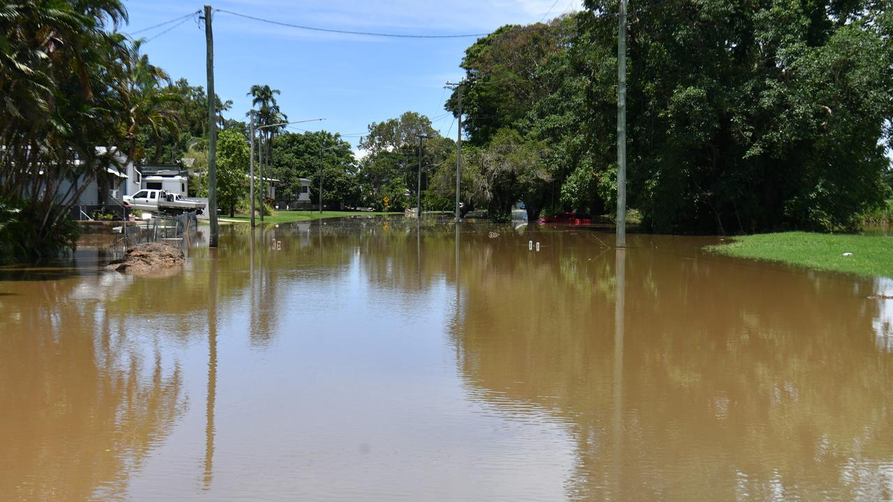 Cordelia, one of the ways into Lucinda, during the Hinchinbrook flood disaster. Picture: Evan Morgan