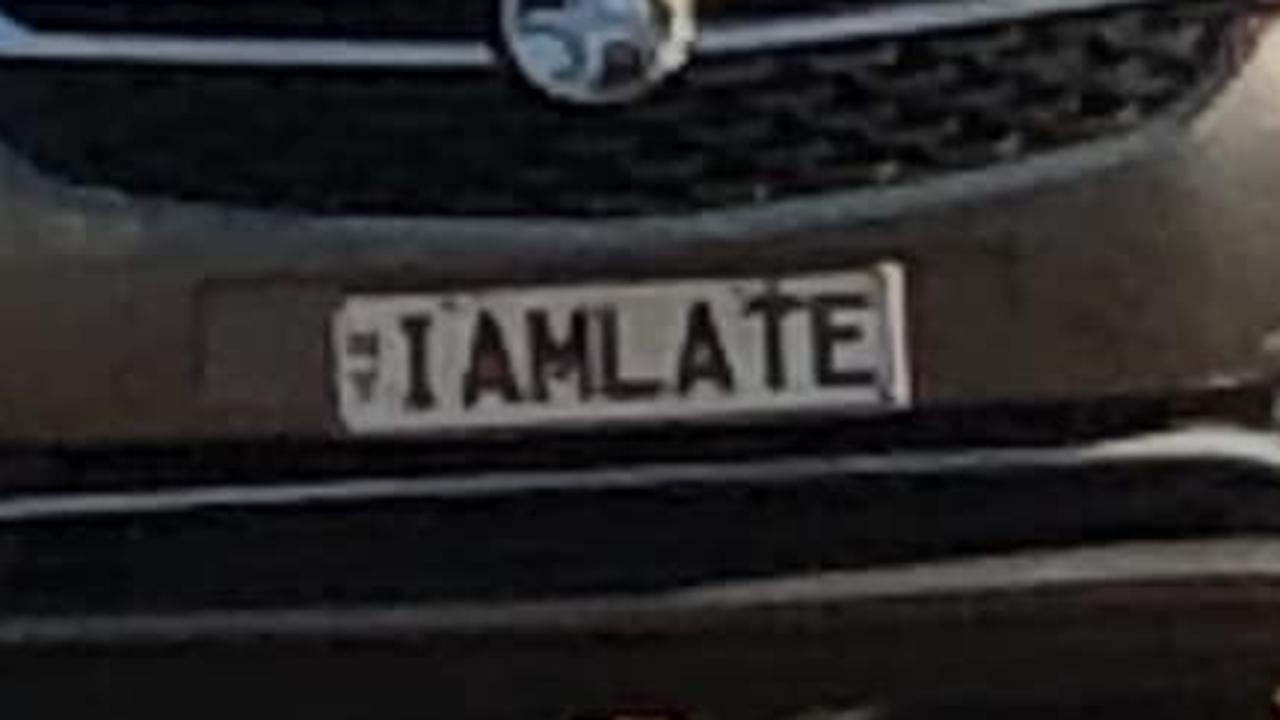 NT funny number plate, IAMLATE. Picture: Facebook / Carmen Smith