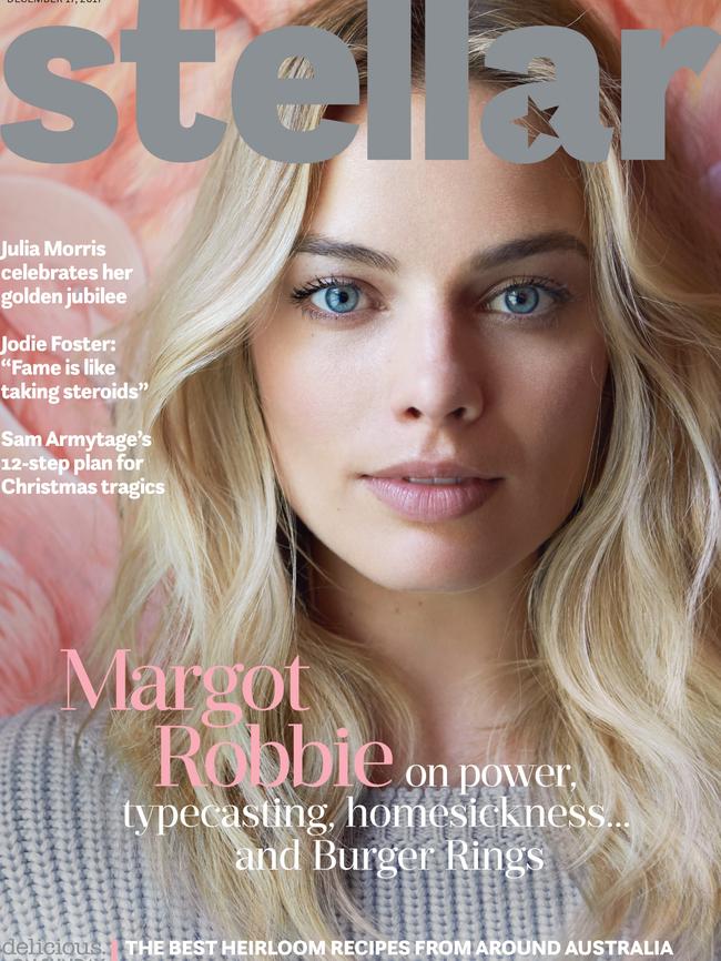 Margot Robbie is on the cover of Stellar magazine.