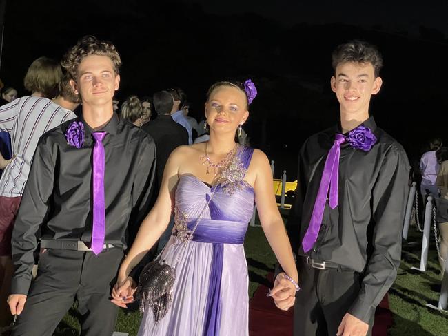 Aldridge State High School students at their formal.