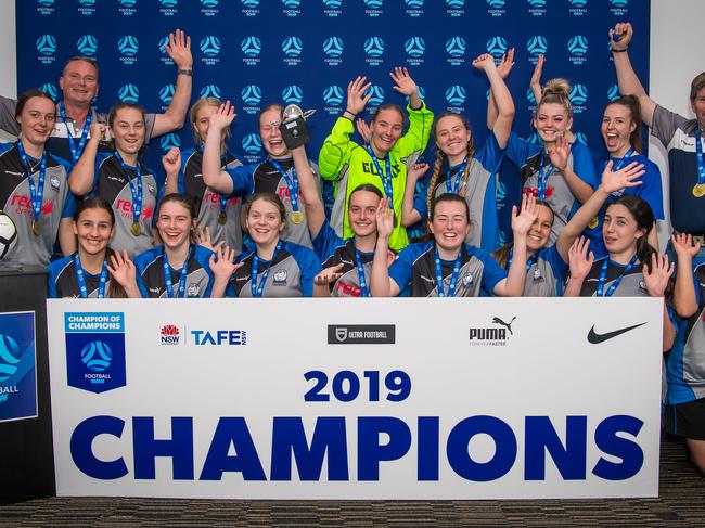 The victorious Rouse Hill Rams at the end of the Champion of Champions tournament. Pic: Football NSW