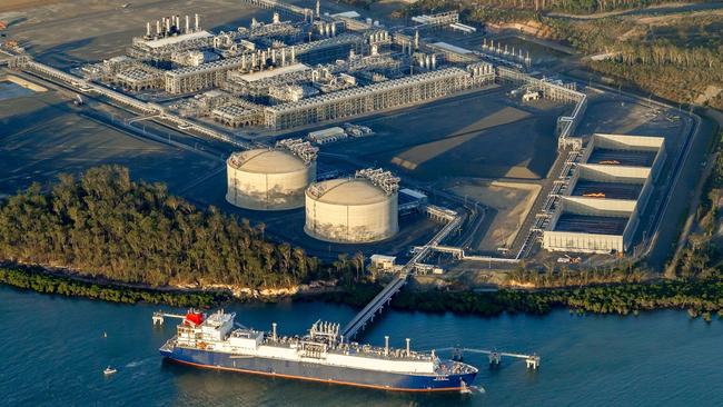 The Australia Pacific LNG facility on Curtis Island.