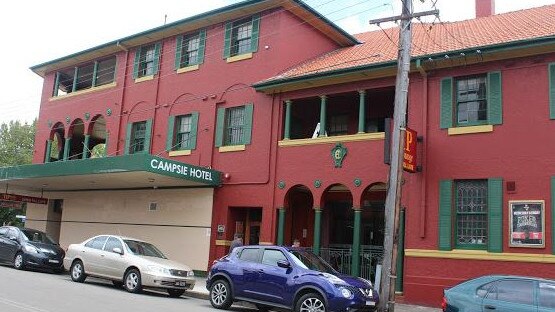 Campsie Hotel, the site where the alleged attack occurred between the two tilers. Picture: Google