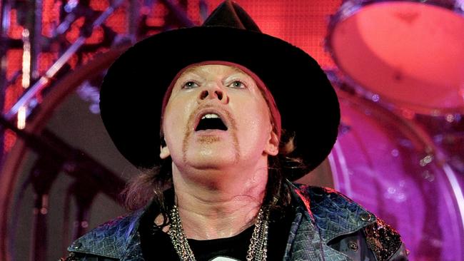 LOS ANGELES, CA - APRIL 23: Singer Axl Rose of Guns N Roses performs onstage during the 2014 Revolver Golden Gods Awards at Club Nokia on April 23, 2014 in Los Angeles, California. (Photo by Kevin Winter/WireImage)
