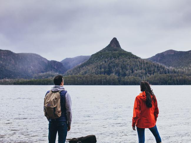 Erin Hibberd’s tours are fully supported which means walkers can enjoy the views and wilderness without having to carry all the heavy gear needed. Picture: ADAM GIBSON