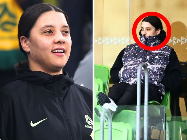 Sam Kerr was spotted at the Women's A-LEague final. Image: Getty