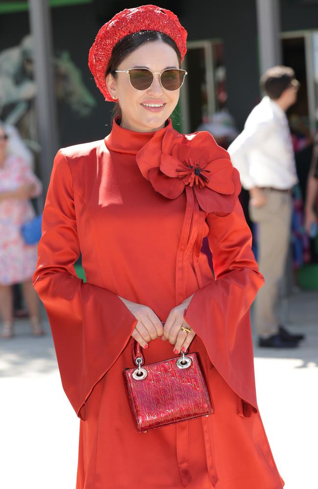 Viera Macikova enters Fashions on the Field. Picture: David Caird