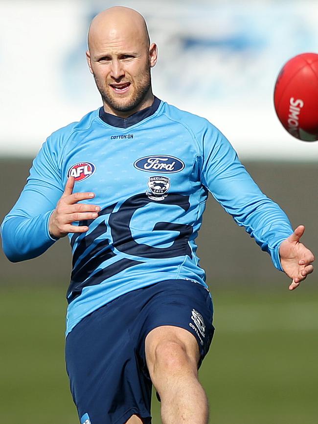 Gary Ablett at Cats training. Picture: Alison Wynd