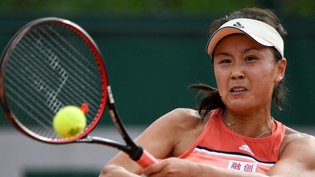 The head of the Women's Tennis Association remains concerned about Peng following her accusations of sexual assault against a powerful politician. Picture: AFP