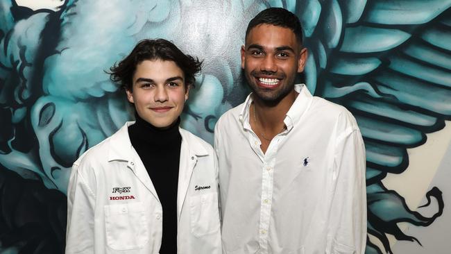 Harvey Petito and Tarryn Thomas at the Green Phoenix Brunswick launch dinner. Picture: Supplied