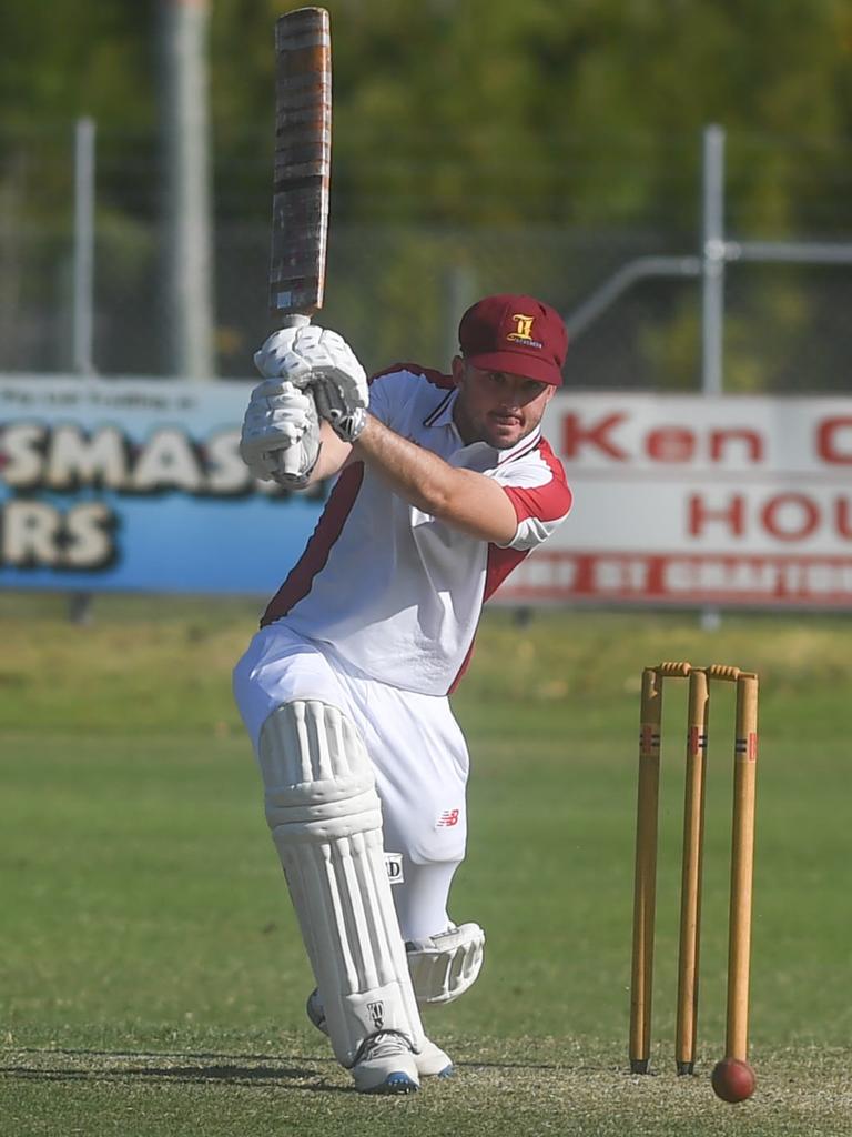 TECHNICIAN: Brothers captain Jake Kroehnert scored 105 against Easts-Westlawn round one of the 2020-21 GDSC Premier League season