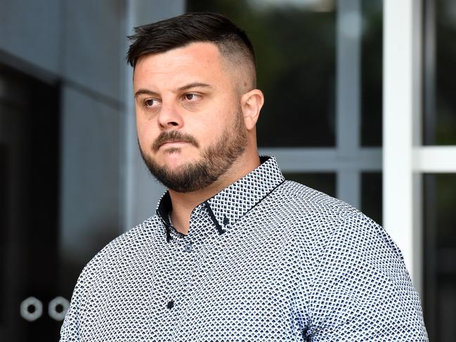 Monsoons bouncer Hayden Summers outside court. Picture: (A)manda Parkinson