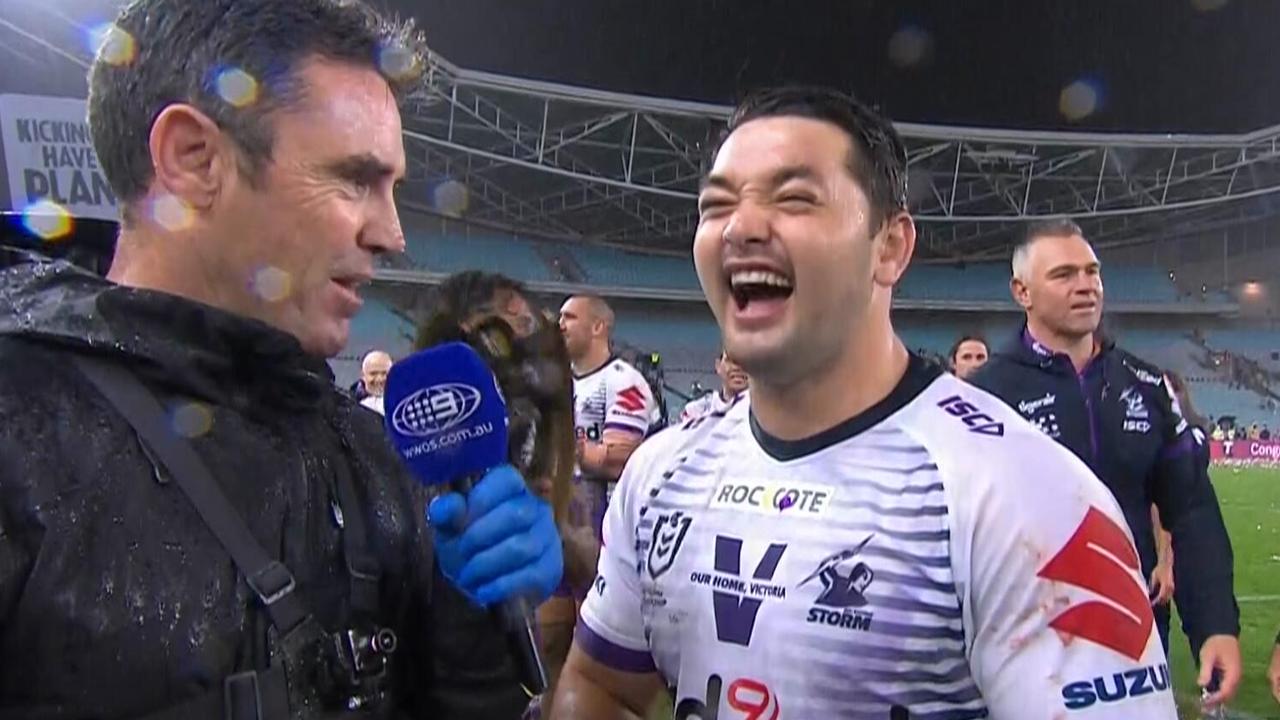 Brandon Smith is interviewed by Brad Fittler.