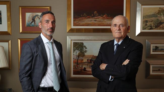 Executive Council of Australian Jewry co-CEO's Peter Wertheim, right, and Alex Ryvchin, left, in Sydney. Picture: John Feder/The Australian.