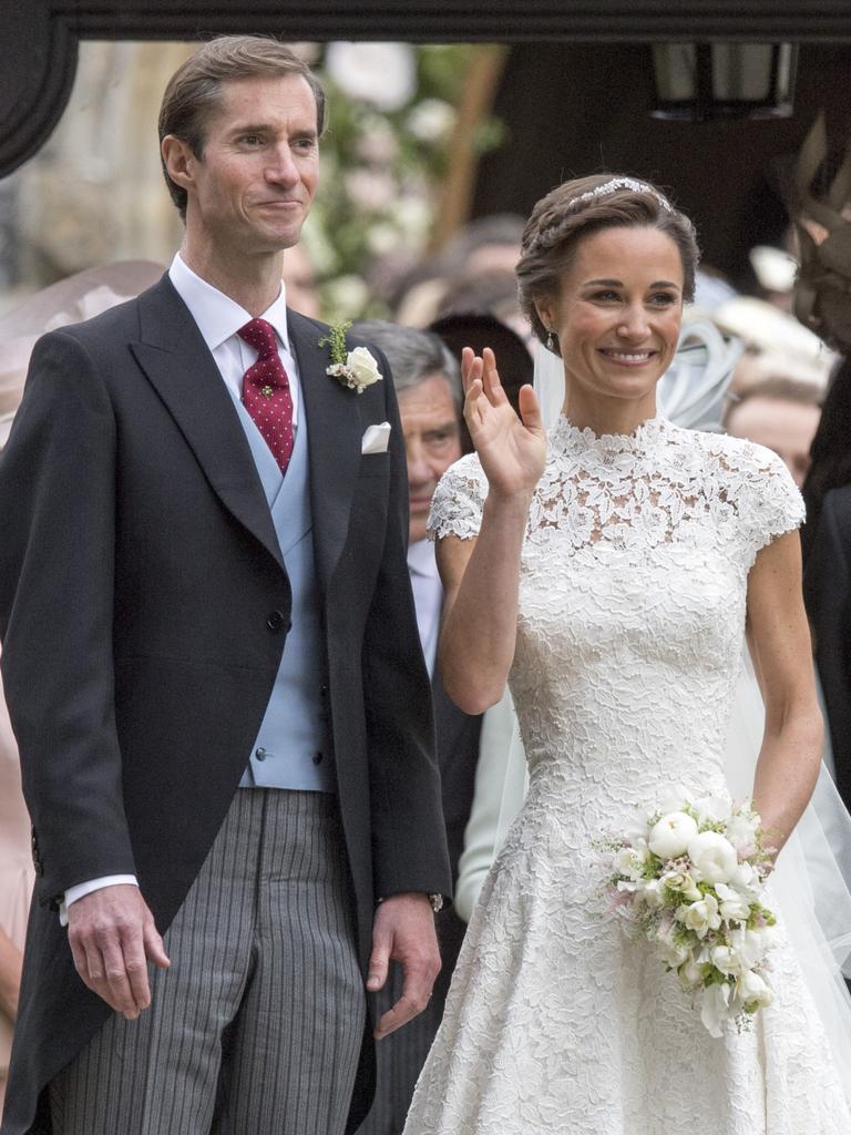 Pippa Middleton and James Matthews after their wedding on May 20, 2017 in Englefield, England. Picture: Arthur Edwards/WPA Pool/Getty Images