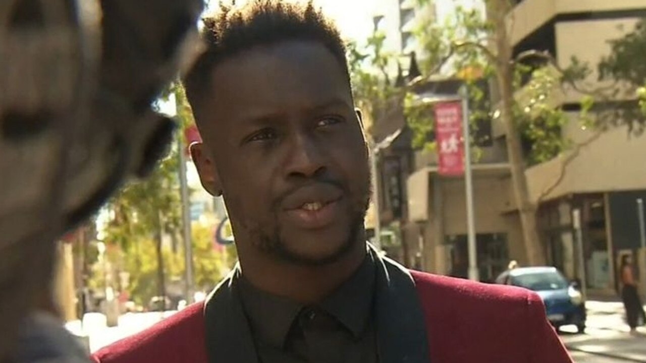 Melbourne man, Bolic Bet Malou, who was tasered by police on a Jetstar plane. Picture: 9 NEWS/Supplied