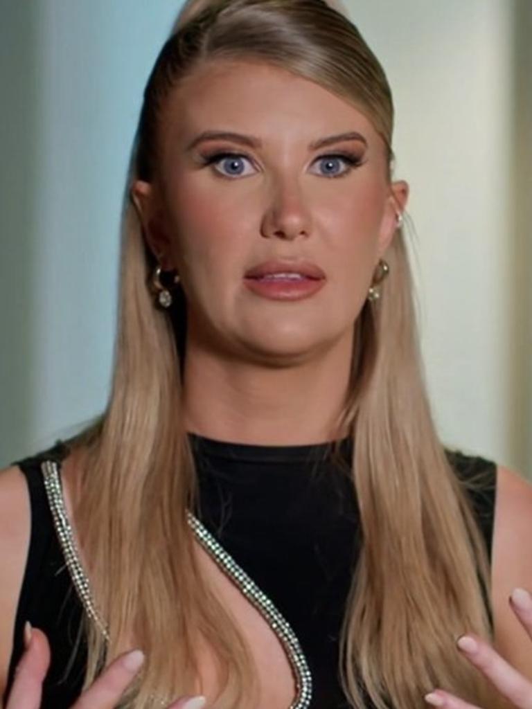 She previously had blonde hair, as seen here on MAFS. Picture: Nine