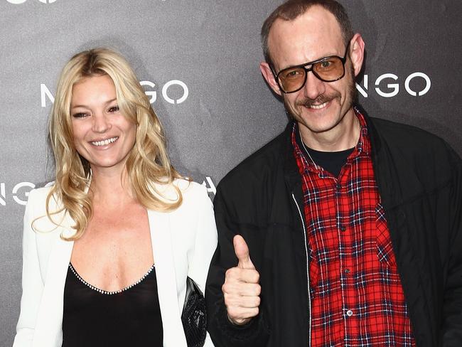 Kate Moss and Terry Richardson attend the Mango new collection launch at Centre Pompidou in 2011 in Paris, France. Picture: Julien M. Hekimian/Getty Images