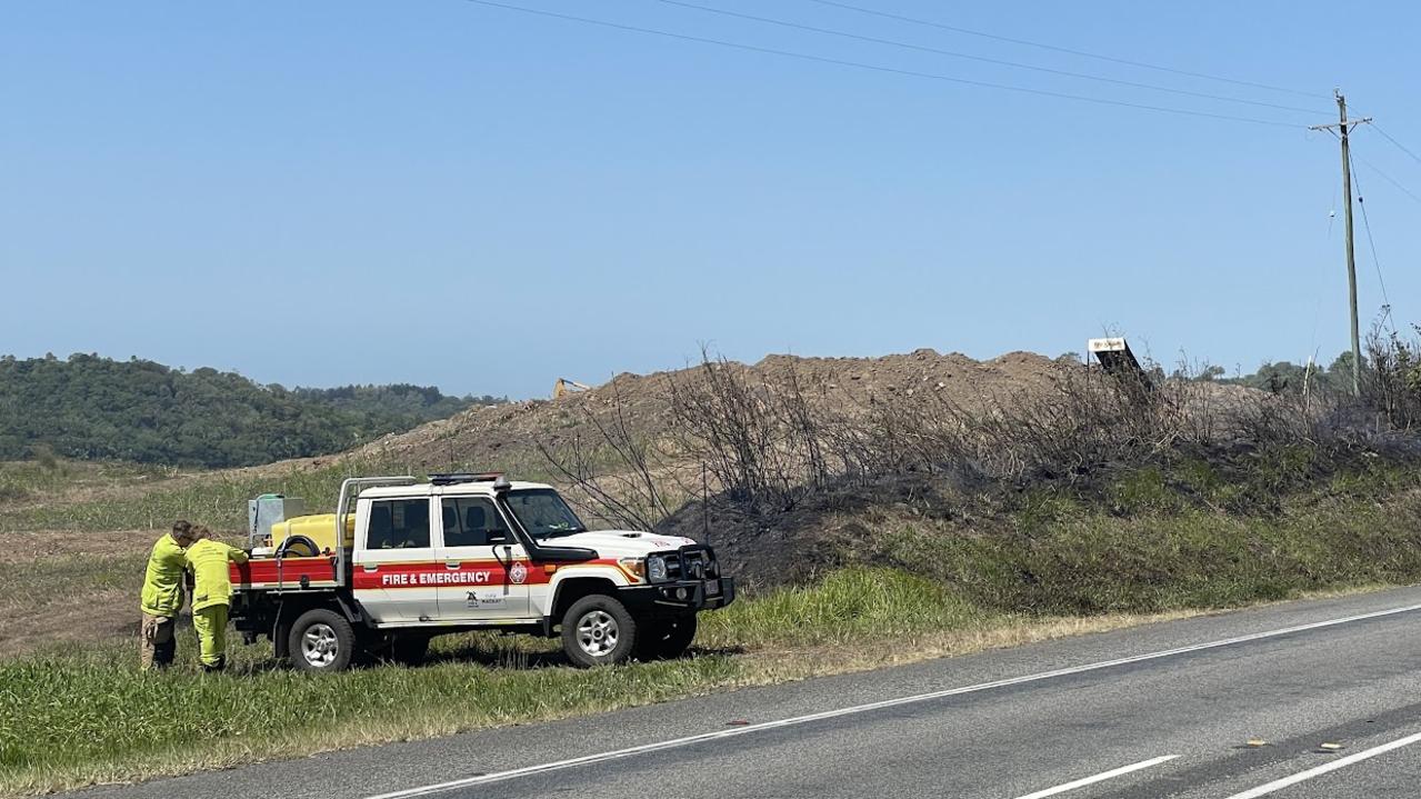 Emergency services were sent to two seperate fires in Farleigh near the Bruce Highway on October 27. Picture: Janessa Ekert