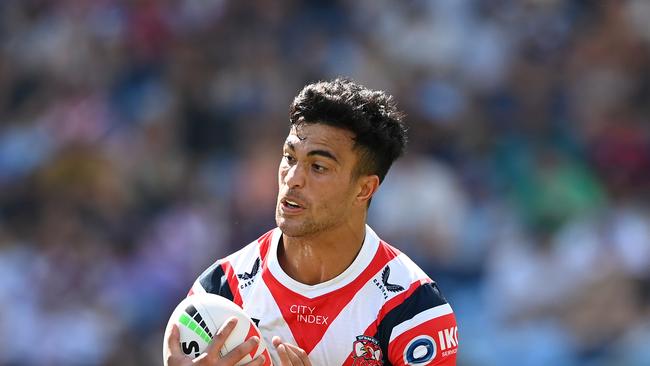 The Roosters have confirmed Joseph-Aukuso Suaalii will depart the club at the end of 2023. Picture: NRL Photos.