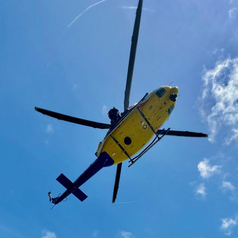 RACQ CQ Rescue flew a young woman injured in a buggy crash on Hamilton Island to Mackay Base Hospital. Picture: RACQ CQ Rescue