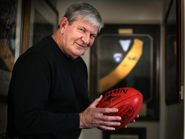 Royce Hart in his home in Tasmania. Picture: RICHARD JUPE