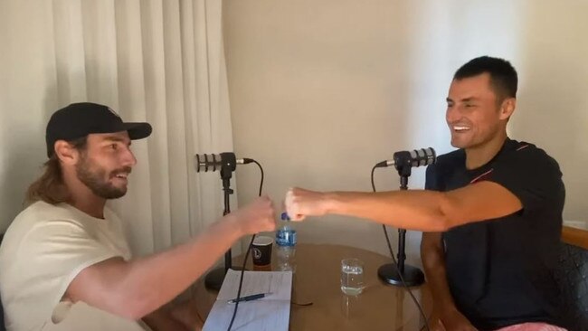 Callumn Puttergill and Bernard Tomic on the Holistic Tennis Perspective podcast on YouTube.