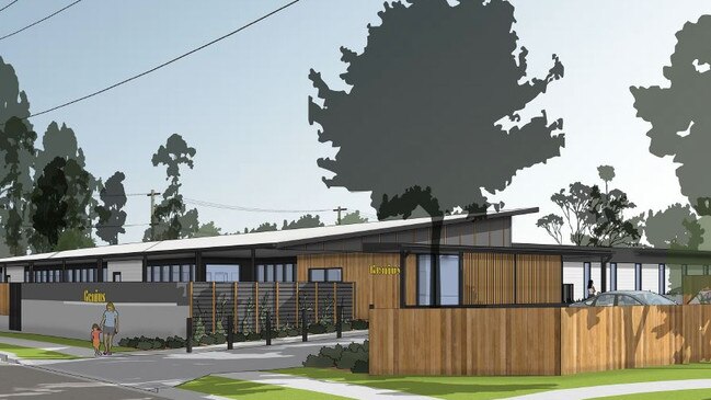 Artist impression for childcare centre proposal at Kianawah Rd, Wynnum West.