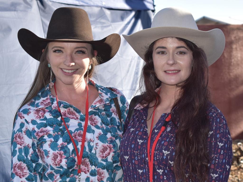 Tamara Evans and Typhanie Vayro at the Ariat APRA National Finals Rodeo at Gracemere CQLX, Saturday, November 12, 2022.