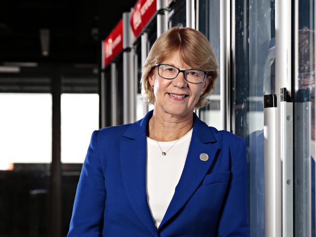 Coke Amatil CEO Alison Watkins posing for a photo at their office in North Sydney on the 22nd of August 2019. Photographer: Adam Yip