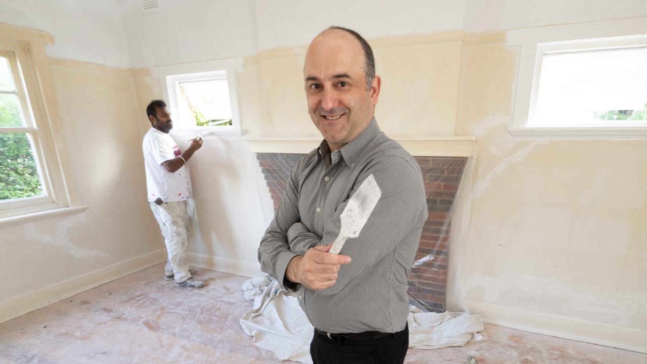 Frank Triantafyllou has tackled a dozen home updates across his own properties. Picture: Tony Gough