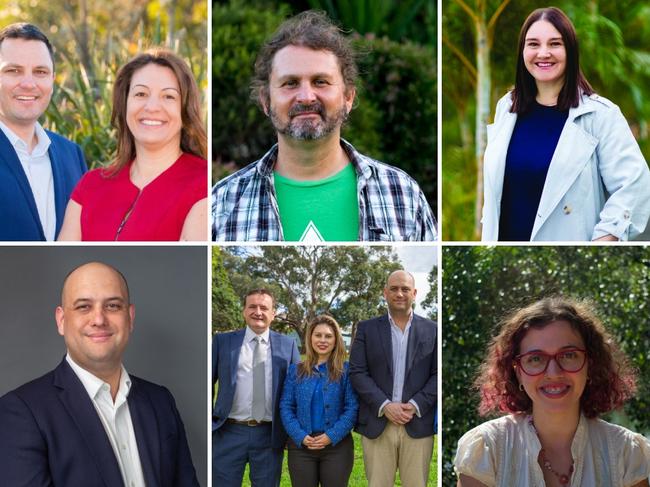 Some of the candidates running in the Bayside Council election. Pictures: Supplied