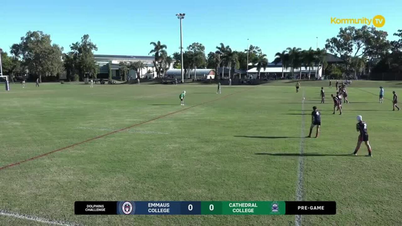 Replay: Emmaus College v The Cathedral College (Dolphins Challenge) 2025 QLD NRL Schoolgirls and Schoolboys Cup Round 1