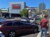 Dramatic scenes as cop cars rammed at shopping centre