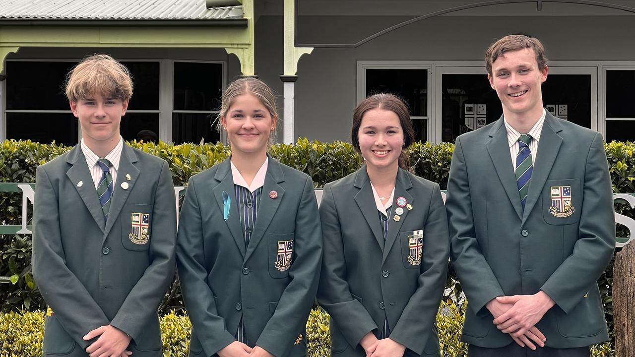 Sunshine Coast Grammar School captains Oscar Punter, Scye Collen, Amy Walker and Edward Simon